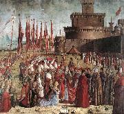 CARPACCIO, Vittore The Pilgrims Meet the Pope (detail) kk oil painting picture wholesale
